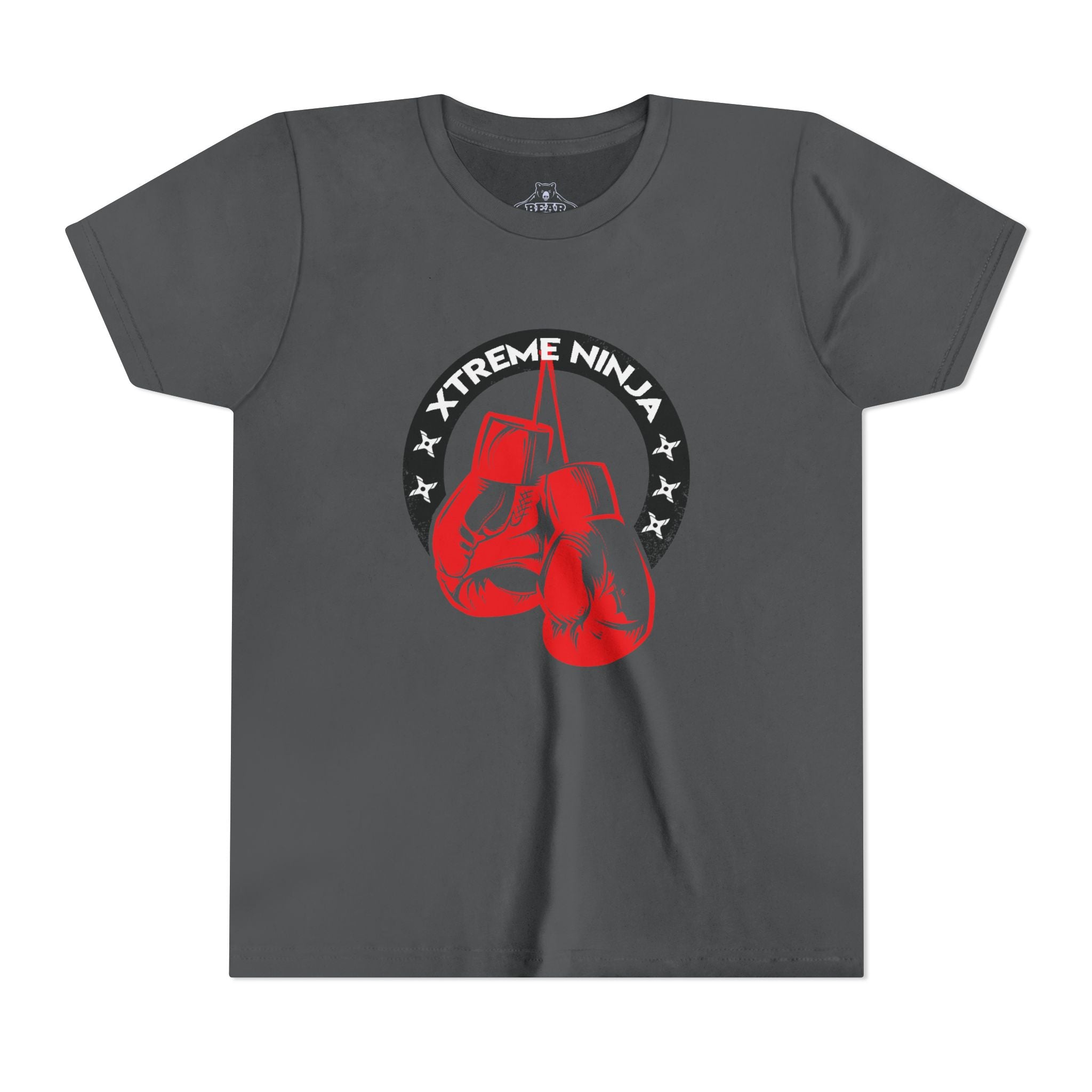 Youth Airlume Cotton Athletic  Tee - Xtreme Ninja Boxing