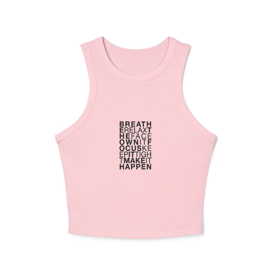 Ladies Ribbed Tank- Breathe - Morphe Life