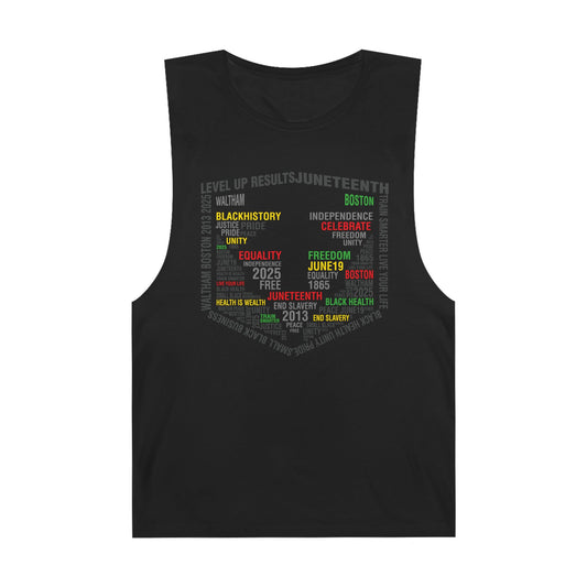 Cut-Off Tank - Juneteeth - Level Up Fitness