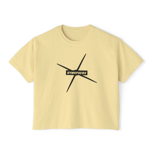 Women’s Oversized Boxy Tee - Gym Sphere