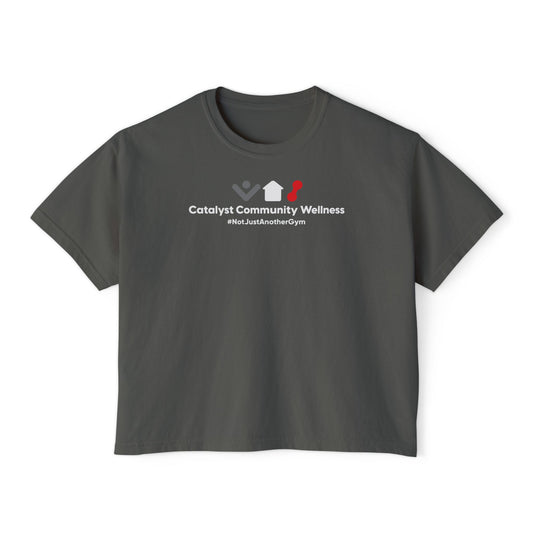 Women’s Oversized Boxy Tee - Notjustanothergym-Catalyst Community Wellness