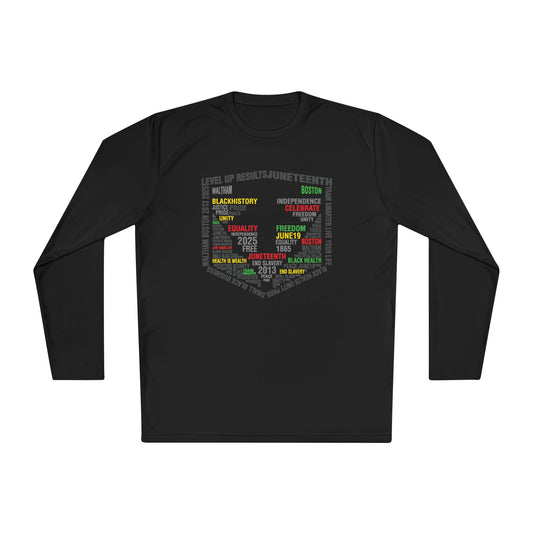 Unisex Performance Long Sleeve - Juneteeth - Level Up Fitness