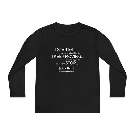 Youth Performance Long Sleeves - Keep Moving- EarthFit