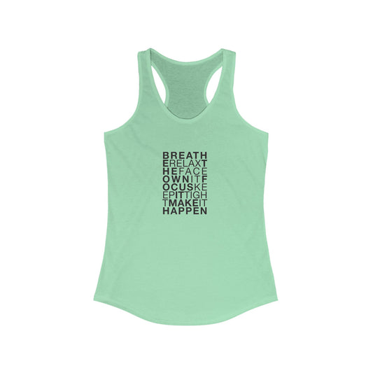 Ladies Racerback Tank  - Breathe - Morphe Life