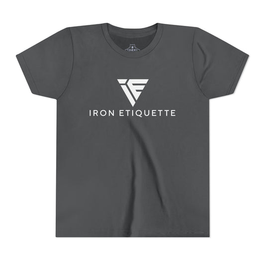 Youth Airlume Cotton Athletic  Tee - Iron Etiquette