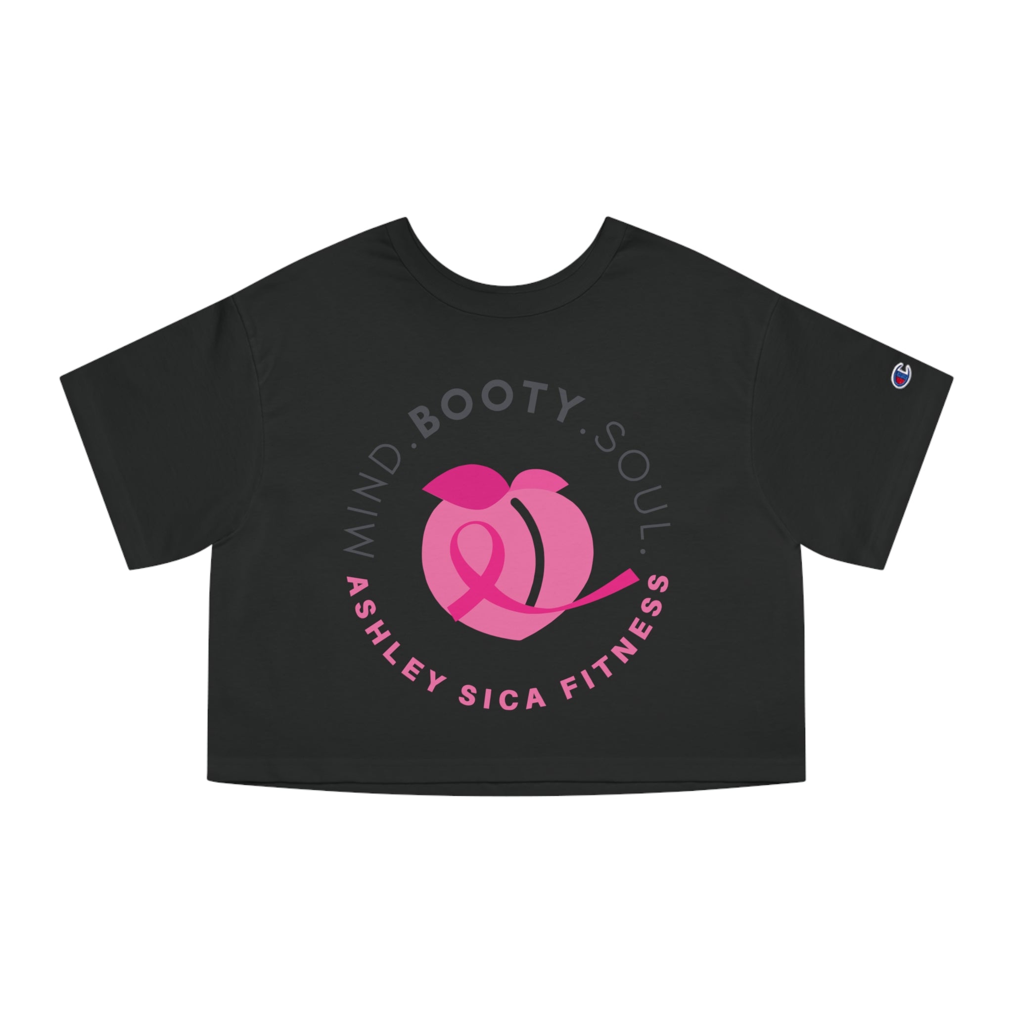 Champion – Women’s 100% Cotton Cropped Tee - ASF - Ashley Sica Fitness