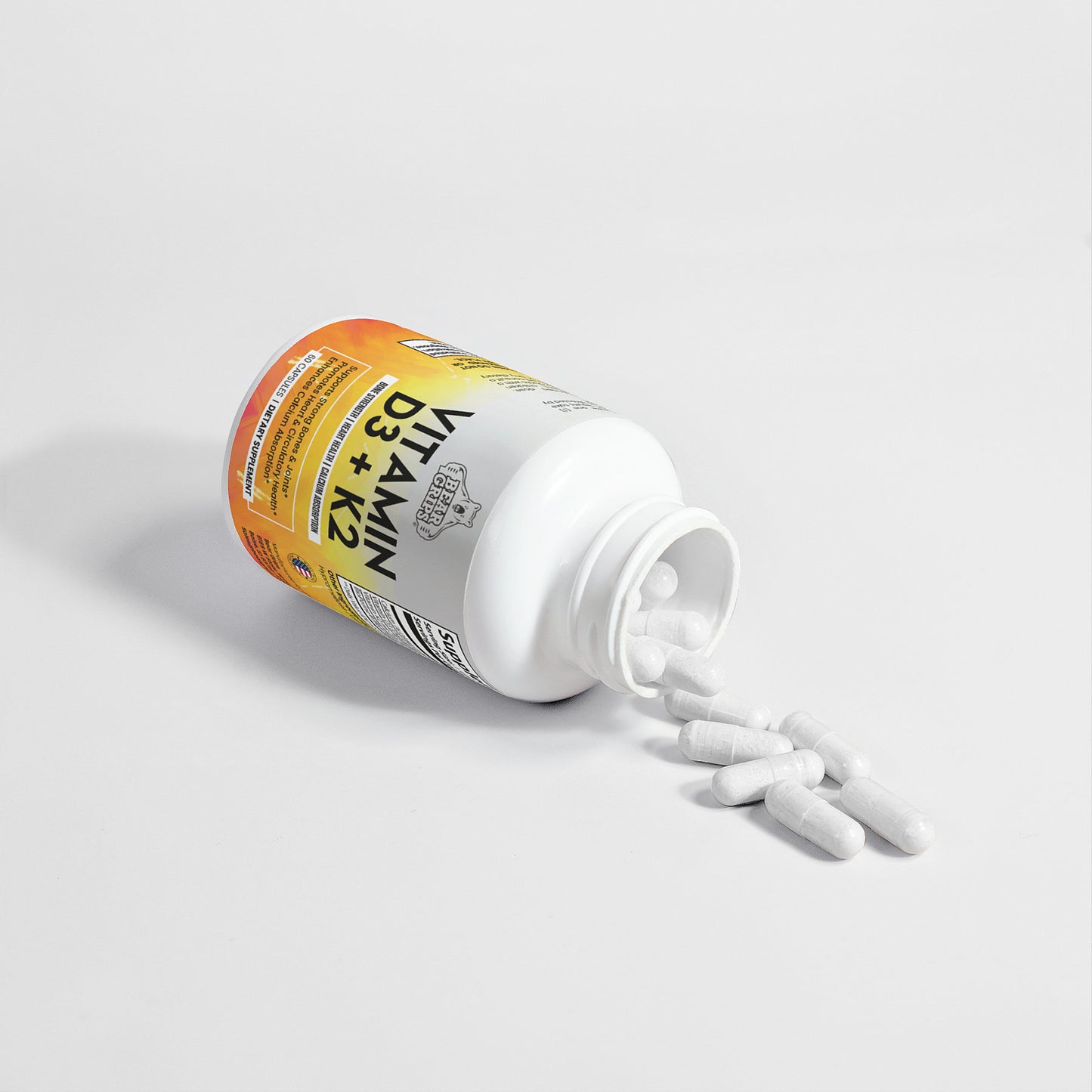 Vitamin D3 + K2 - 2 Month Supply - Bear Grips