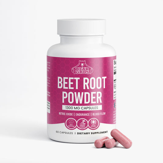 Beet Root Powder Capsules - 1300MG - Bear Grips