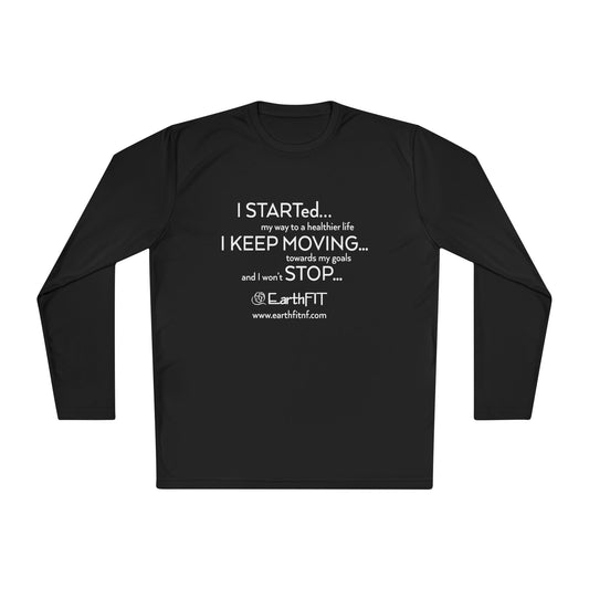Unisex Performance Long Sleeve  -  Keep Moving- EarthFit