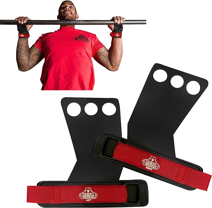 WOD Grips for Pull Ups, Olympic Lifts - Titanium, Carbon, Honey Grips - 2H, 3H and No Hole
