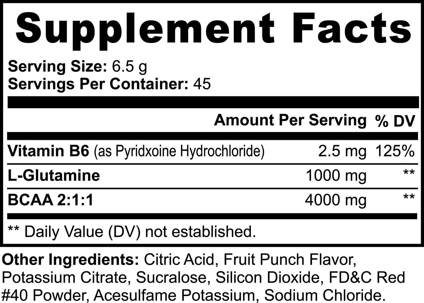 Bear Grips BCAA 2:1:1 + Glutamine - Fruit Punch - Fuel Your Workout, Maximize Recovery, and Build Lean Muscle