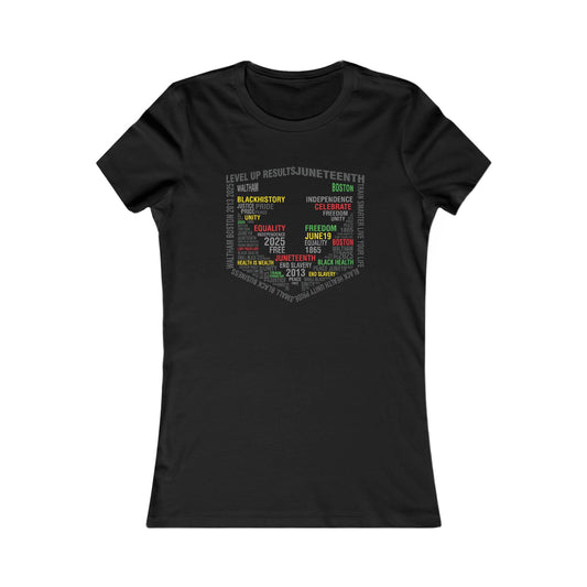 Ladies Tee - Juneteeth - Level Up Fitness