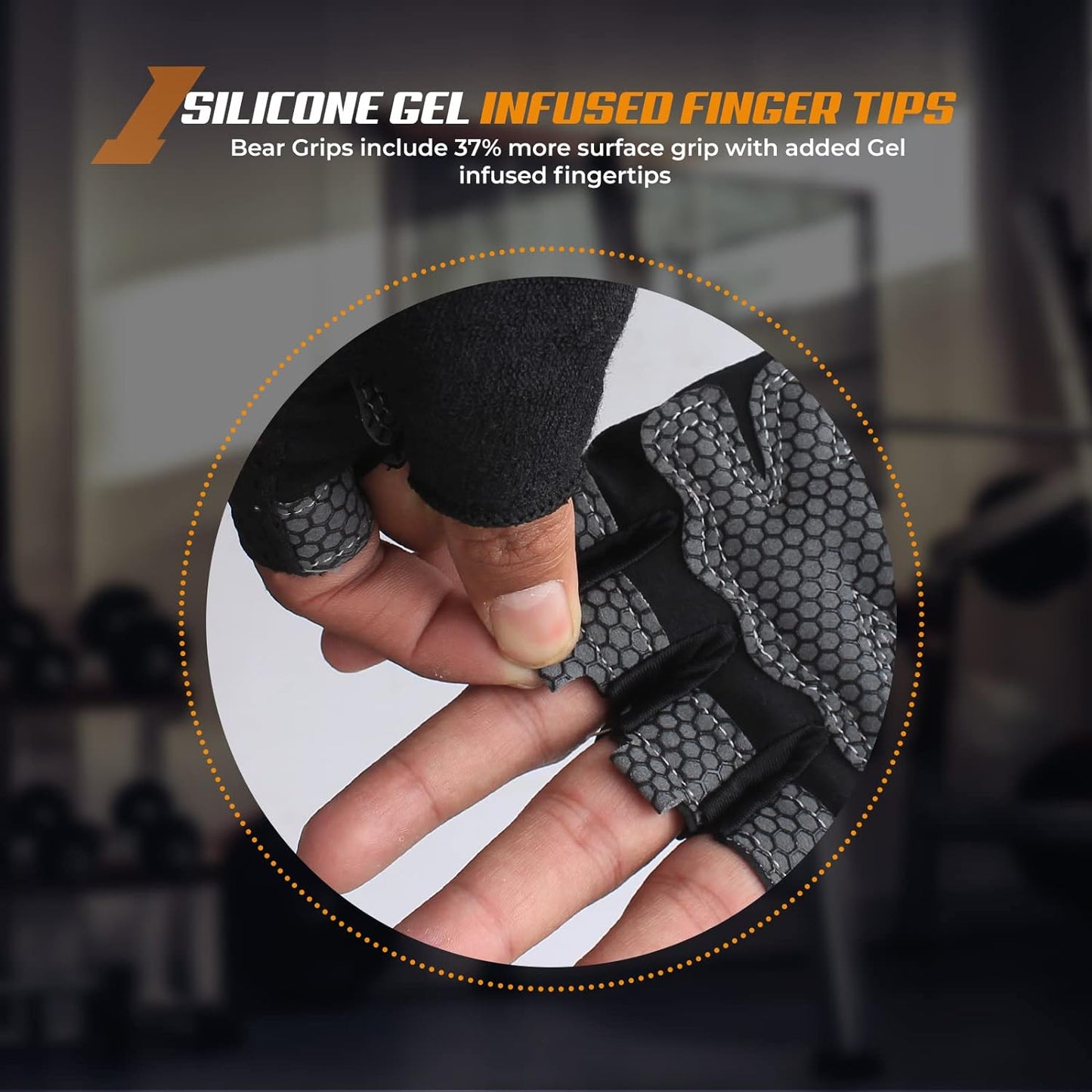 Workout Gloves for Exercise, Increased Grip, Protection