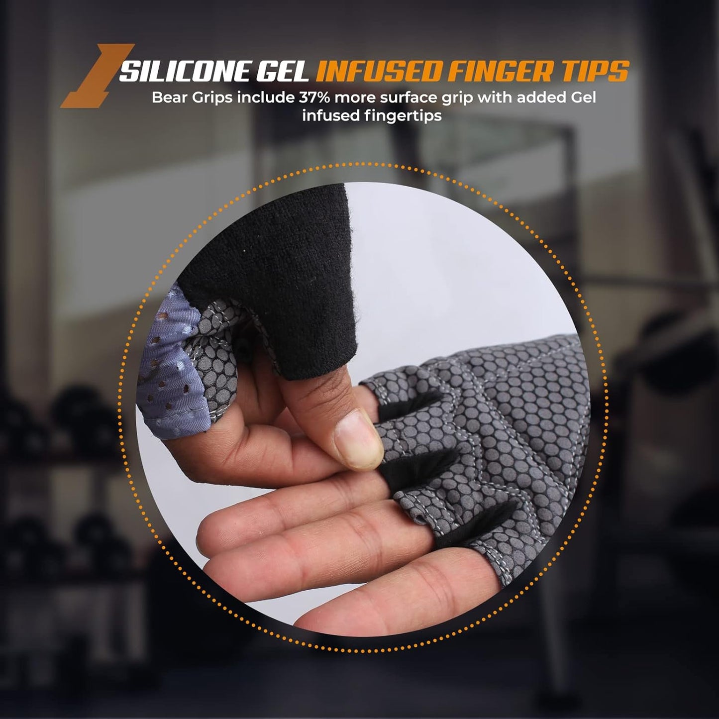 Workout Gloves for Exercise, Increased Grip, Protection