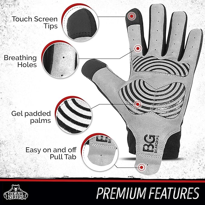 Workout Gloves for Exercise, Increased Grip, Protection