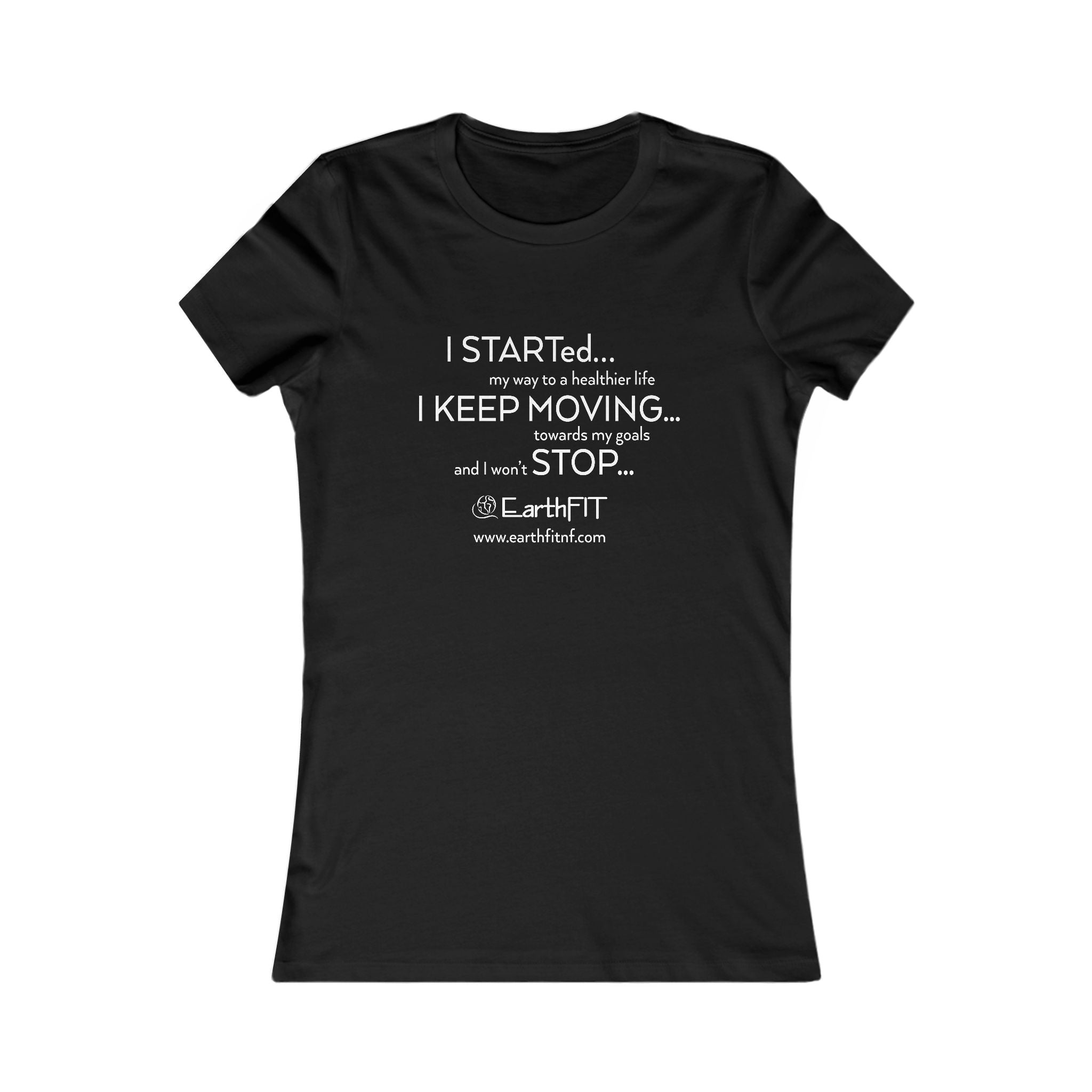 Ladies Tee -  Keep Moving- EarthFit