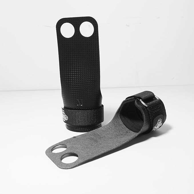 WOD Grips for Pull Ups, Olympic Lifts - Titanium, Carbon, Honey Grips - 2H, 3H and No Hole