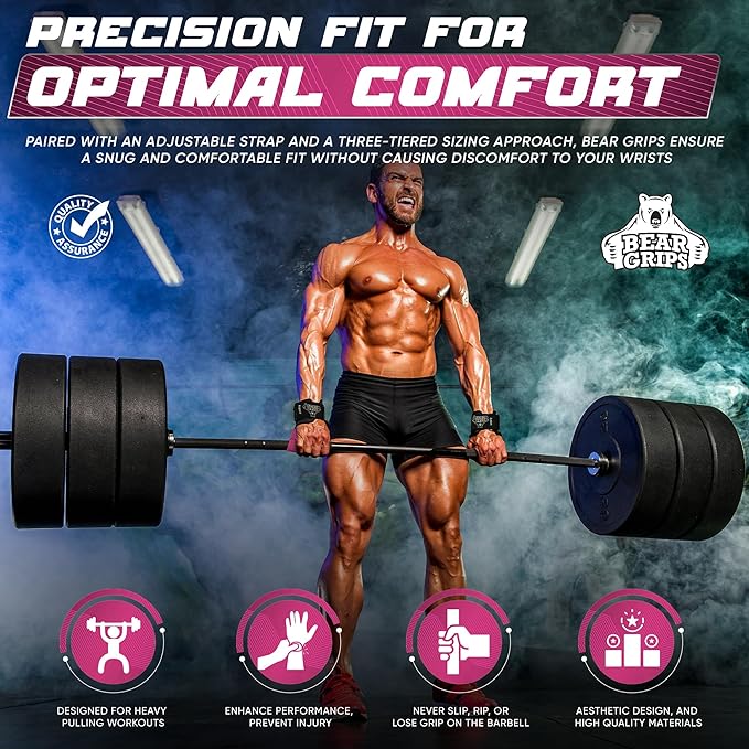 Workout Grips With Wrist Straps