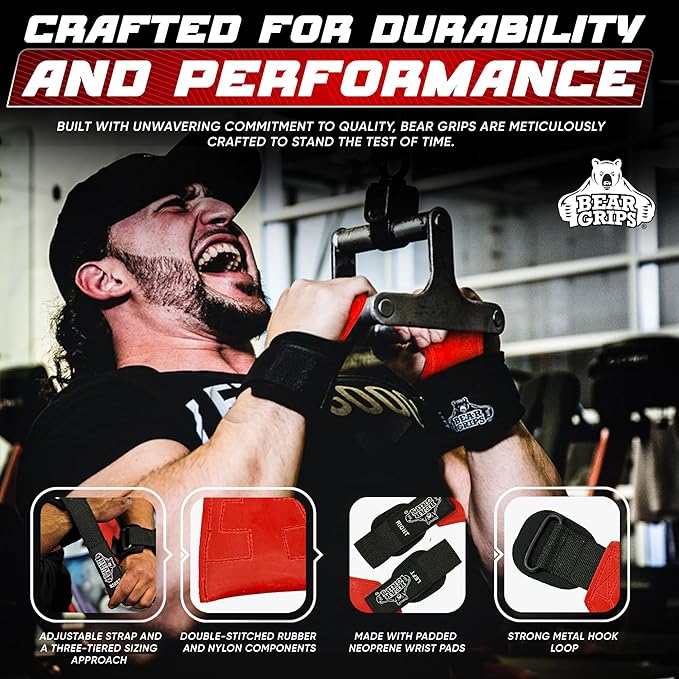 Workout Grips With Wrist Straps
