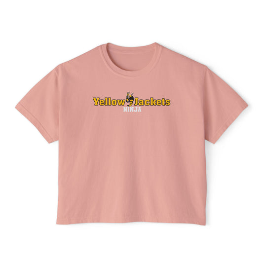 Women’s Oversized Boxy Tee - Yellow Jackets Ninja