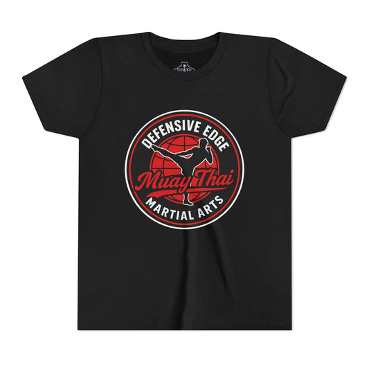 Youth Airlume Cotton Athletic  Tee - Muay Thai - Defensive Edge