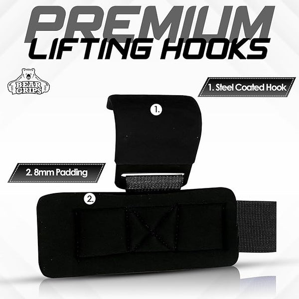 Lifting Hooks for Weightlifting – BearGrips