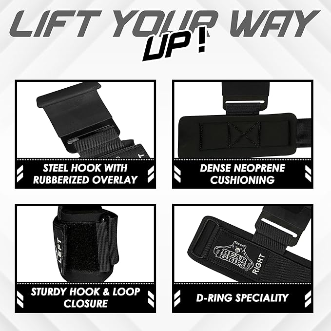 Lifting Hooks for Weightlifting