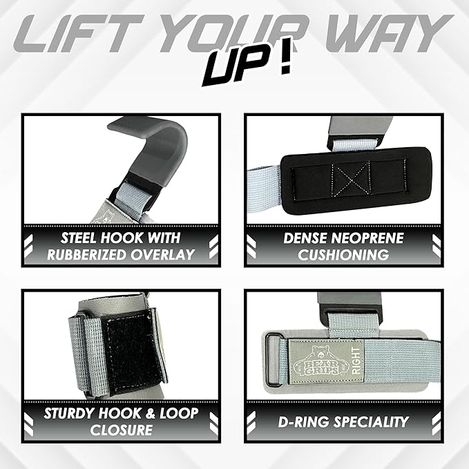 Lifting Hooks for Weightlifting
