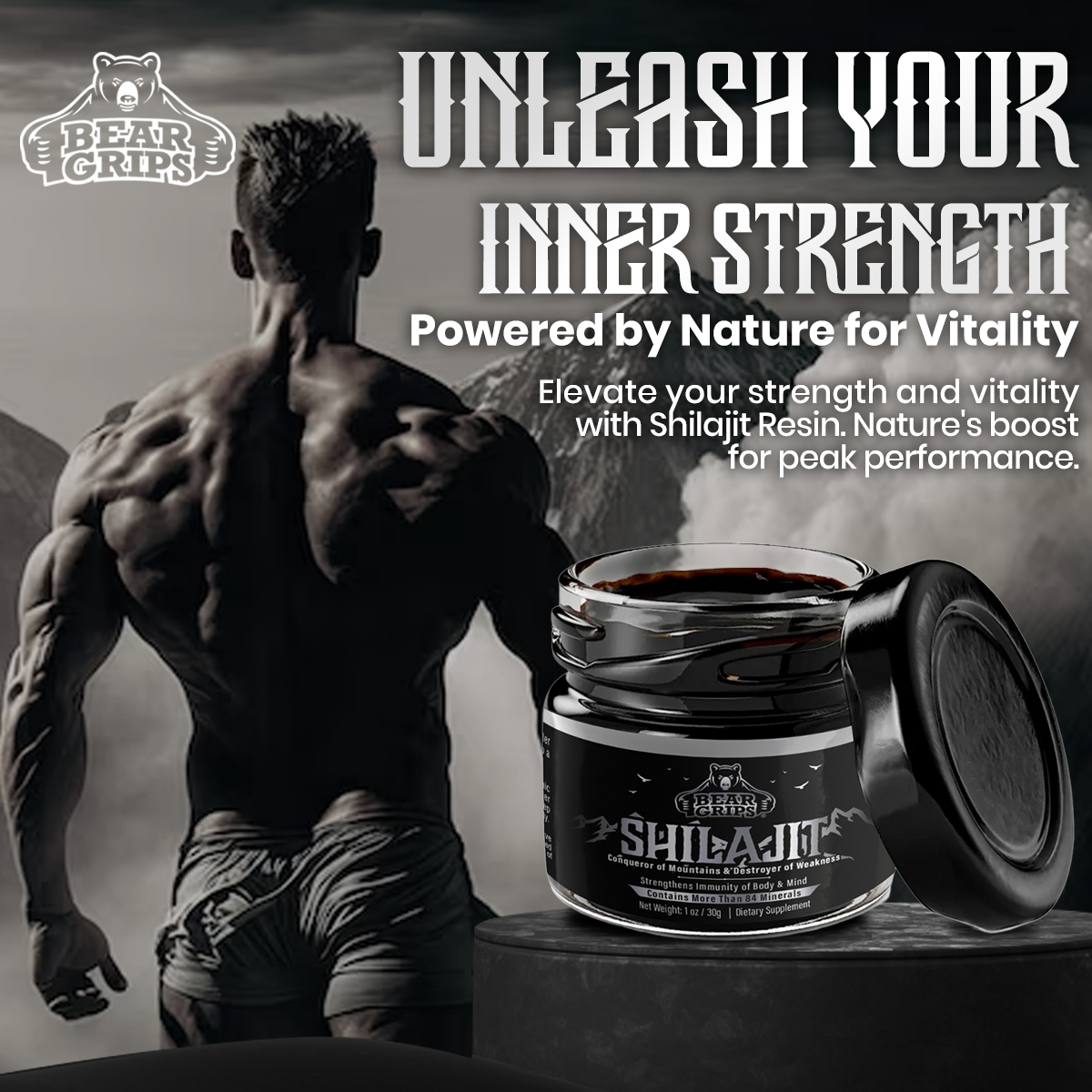 Himalayan Shilajit Organic Resin | 84+ Minerals | Gold Standard for Purity & Potency