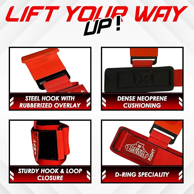 Lifting Hooks for Weightlifting