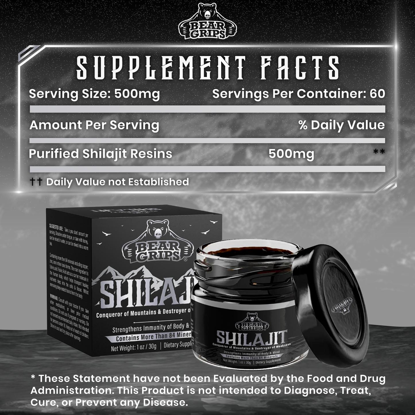 Himalayan Shilajit Organic Resin | 84+ Minerals | Gold Standard for Purity & Potency