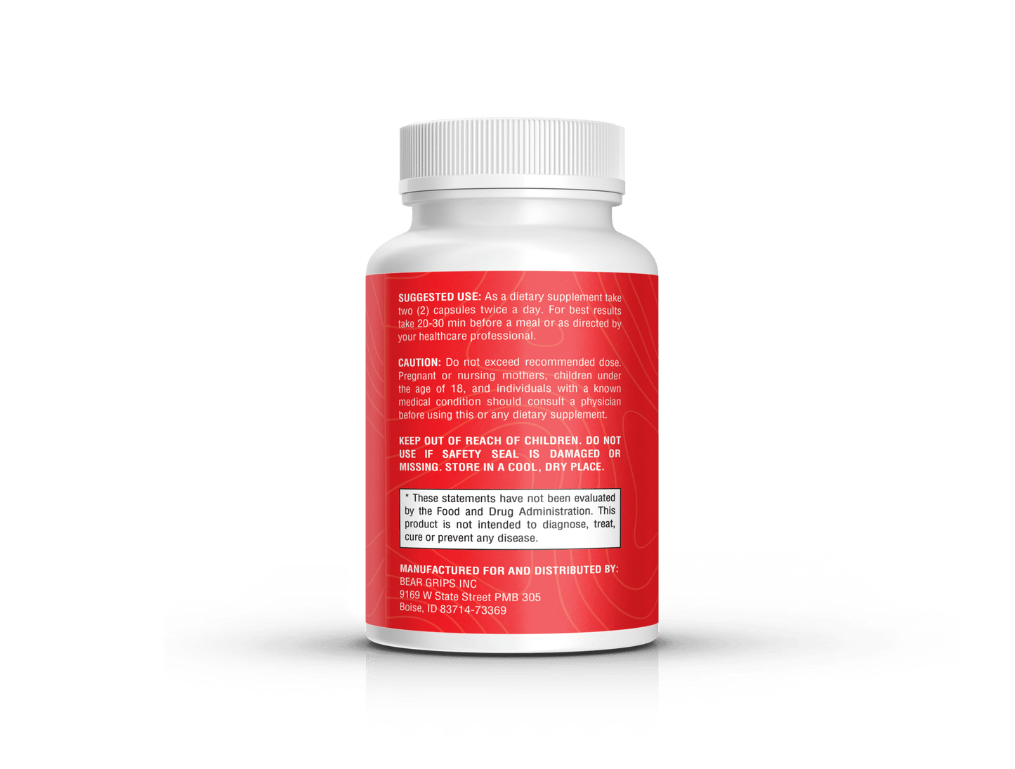 1520Mg Red Ginseng + Ginkgo Biloba Formula | Fitness Fuel, Boost Energy, Elevate Your Mind and Feel Rejuvenated by Bear Grips