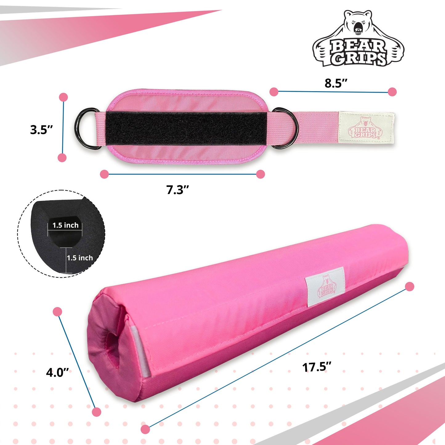 Barbell Pad (Single or Set with Ankle Straps)