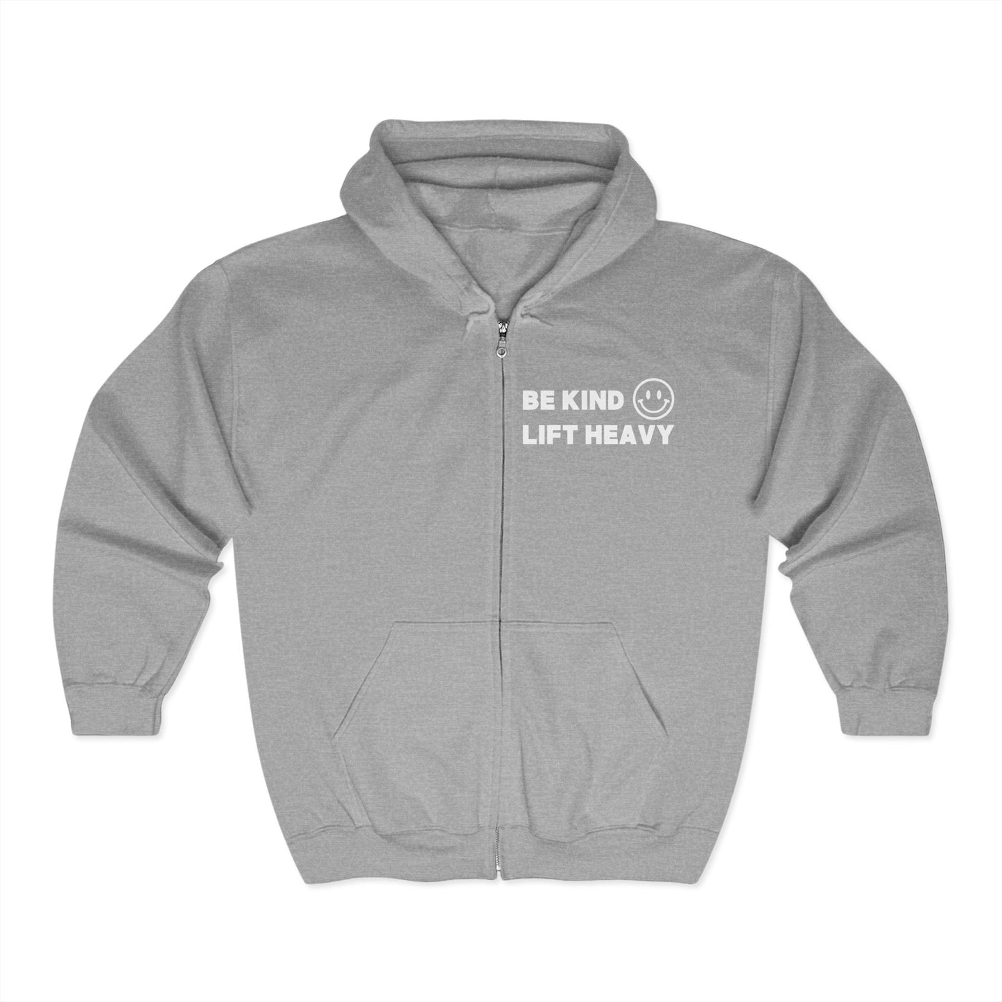 Classic Zip-Up Hoodie - Be Kind - K Fit Body
