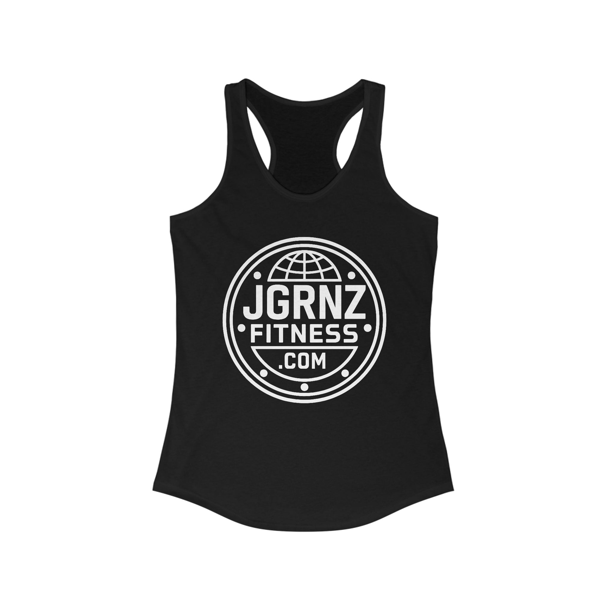 Ladies Racerback Tank - Plate - JGRNZ FITNESS
