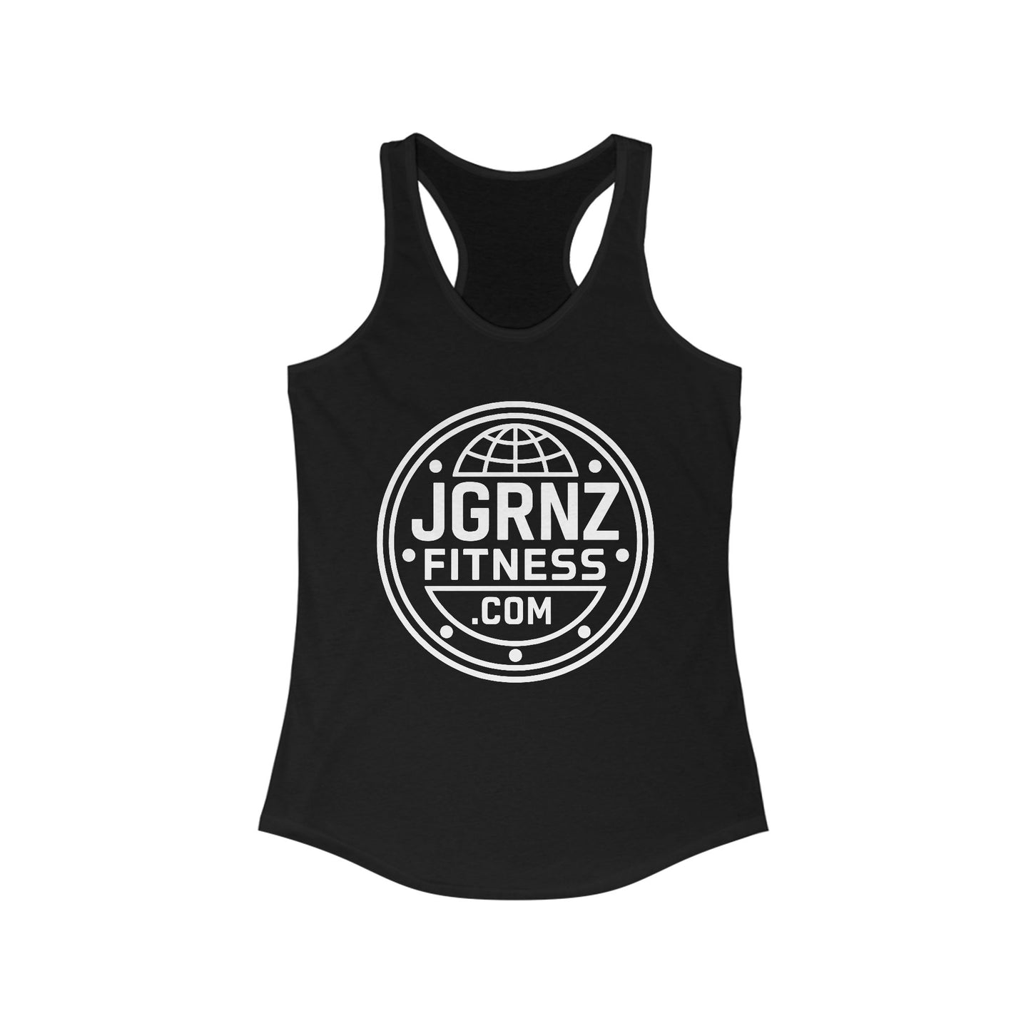 Ladies Racerback Tank - Plate - JGRNZ FITNESS