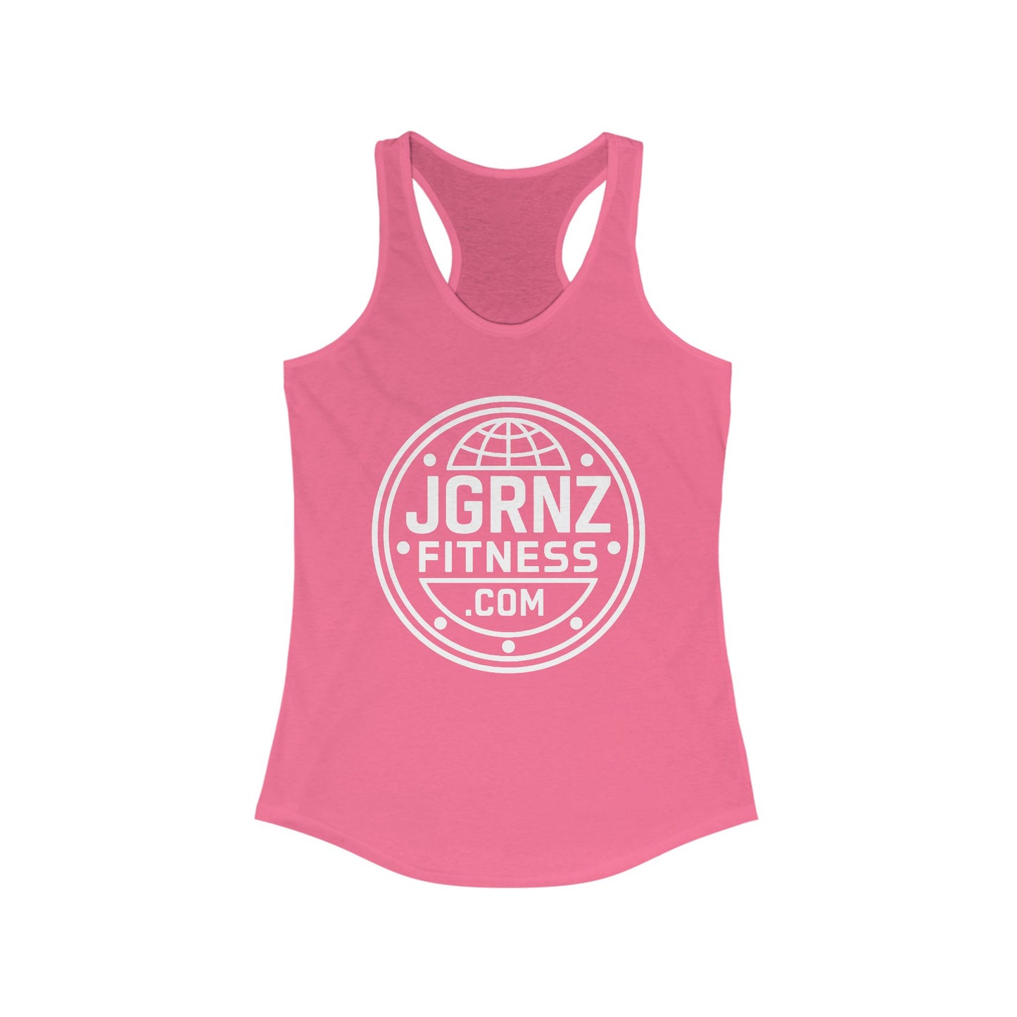 Ladies Racerback Tank - Plate - JGRNZ FITNESS