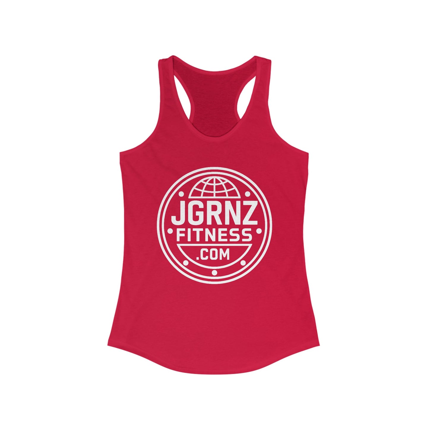 Ladies Racerback Tank - Plate - JGRNZ FITNESS