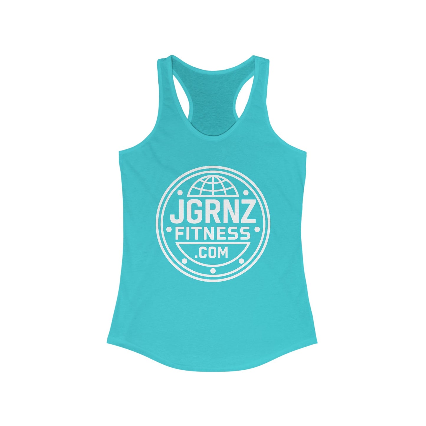 Ladies Racerback Tank - Plate - JGRNZ FITNESS