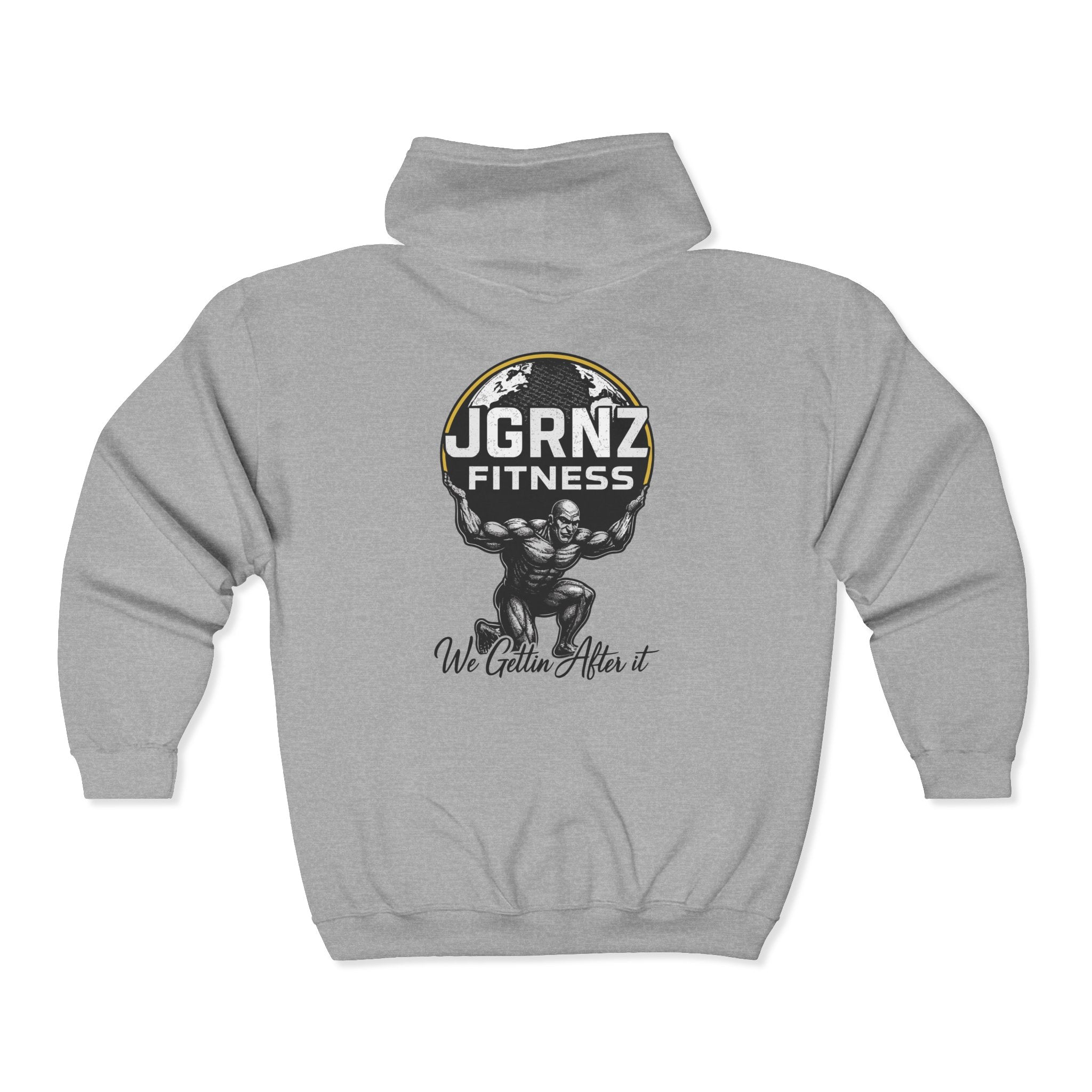 Classic Zip-Up Hoodie - Steel Atlas - JGRNZ Fitness