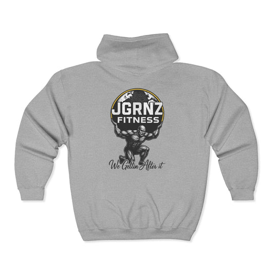 Classic Zip-Up Hoodie - Steel Atlas - JGRNZ Fitness