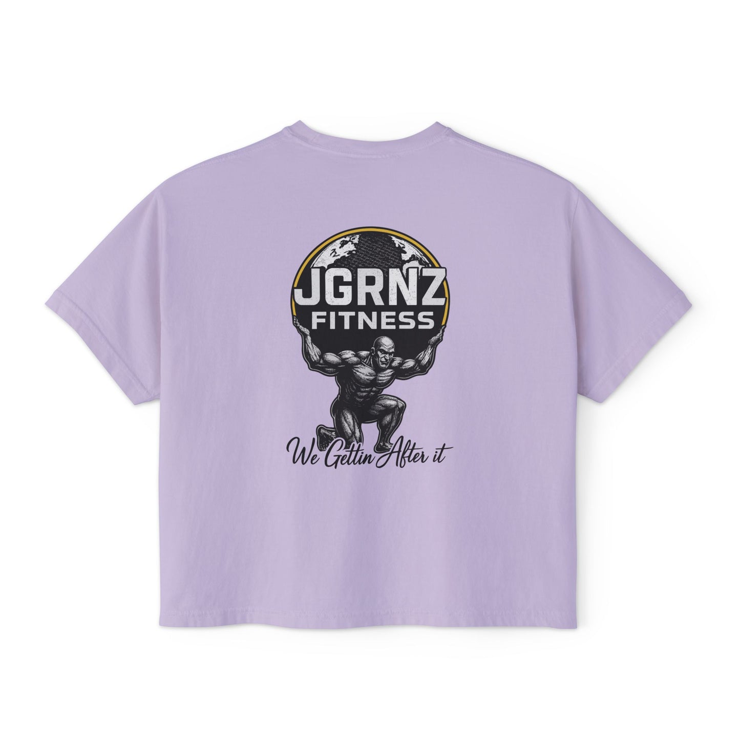 Women’s Oversized Boxy Tee - Steel Atlas - JGRNZ Fitness