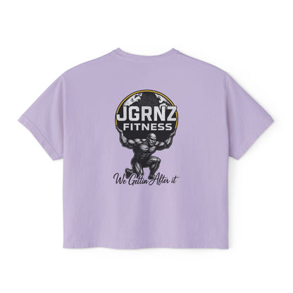Women’s Oversized Boxy Tee - Steel Atlas - JGRNZ Fitness