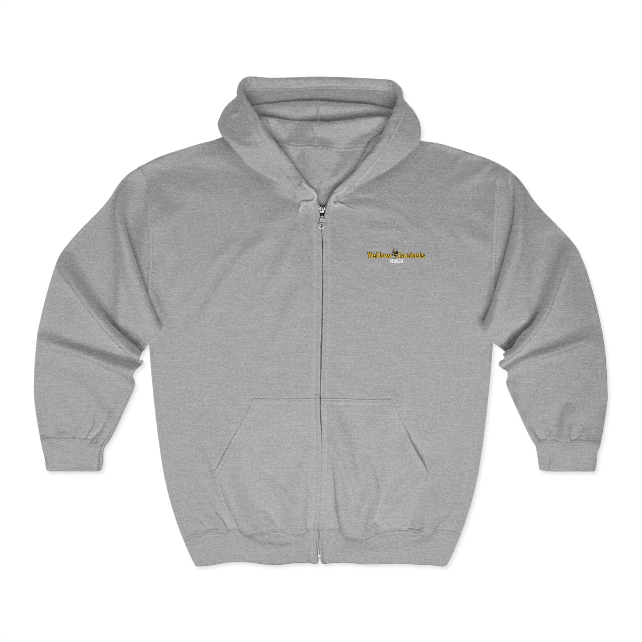 Classic Zip-Up Hoodie - Yellow Jackets Ninja – BearGrips