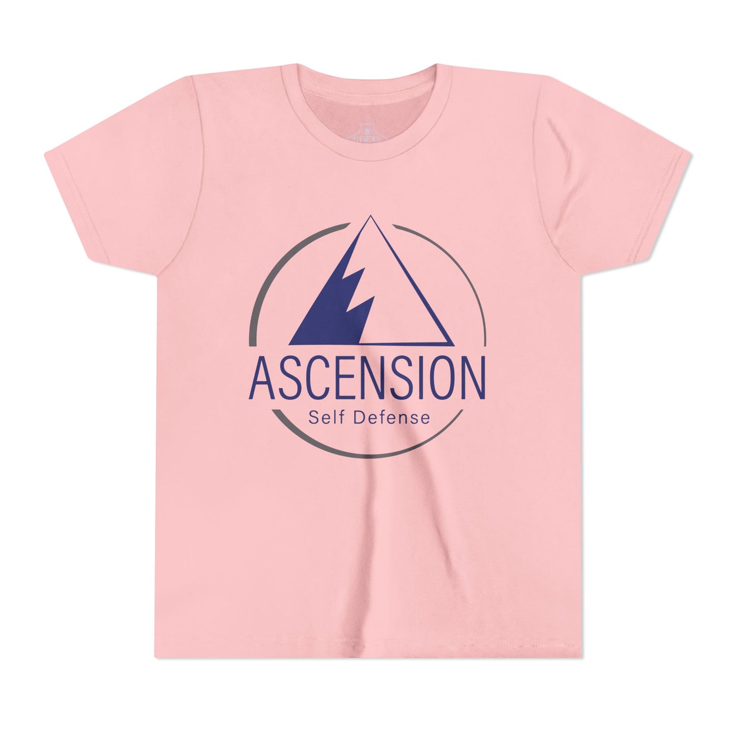 Youth Airlume Cotton Athletic  Tee - ASCENSION SELF DEFENSE - Defensive Edge Martial Arts