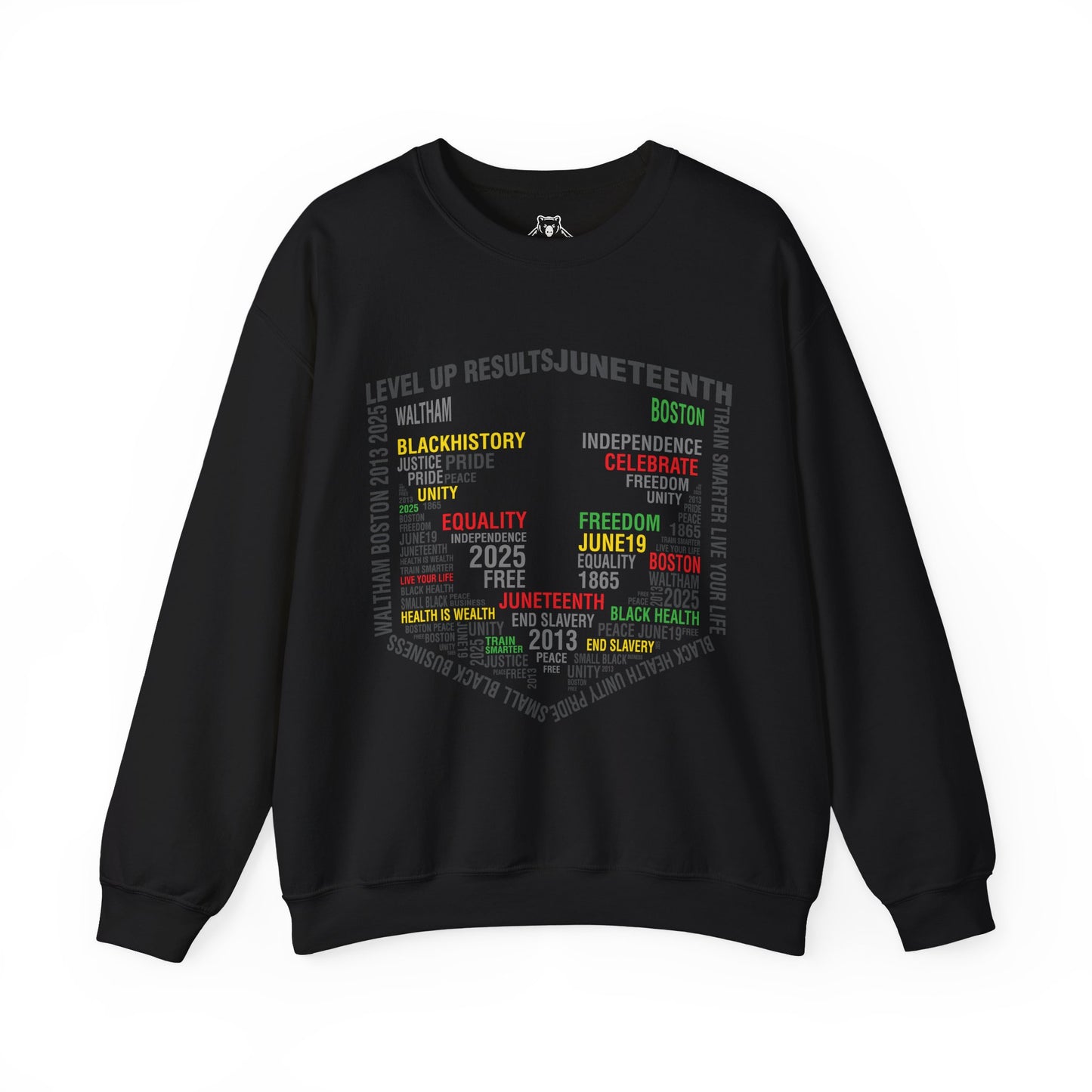 Perfect Soft Crewneck Sweatshirt - Juneteeth - Level Up Fitness