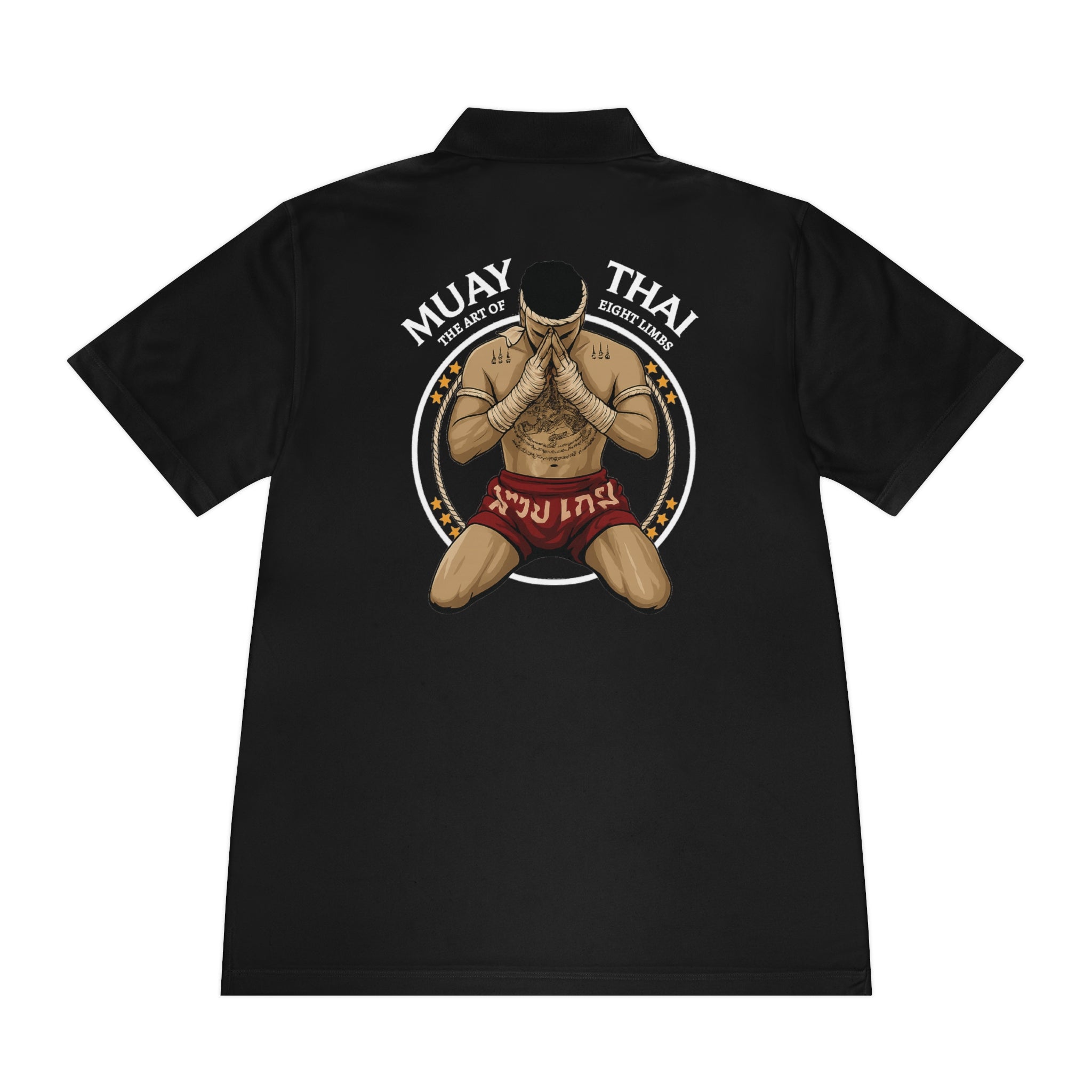 Performance Polo Shirt - Moisture Wicking - 8 limbs - DS Muay Thai Squad