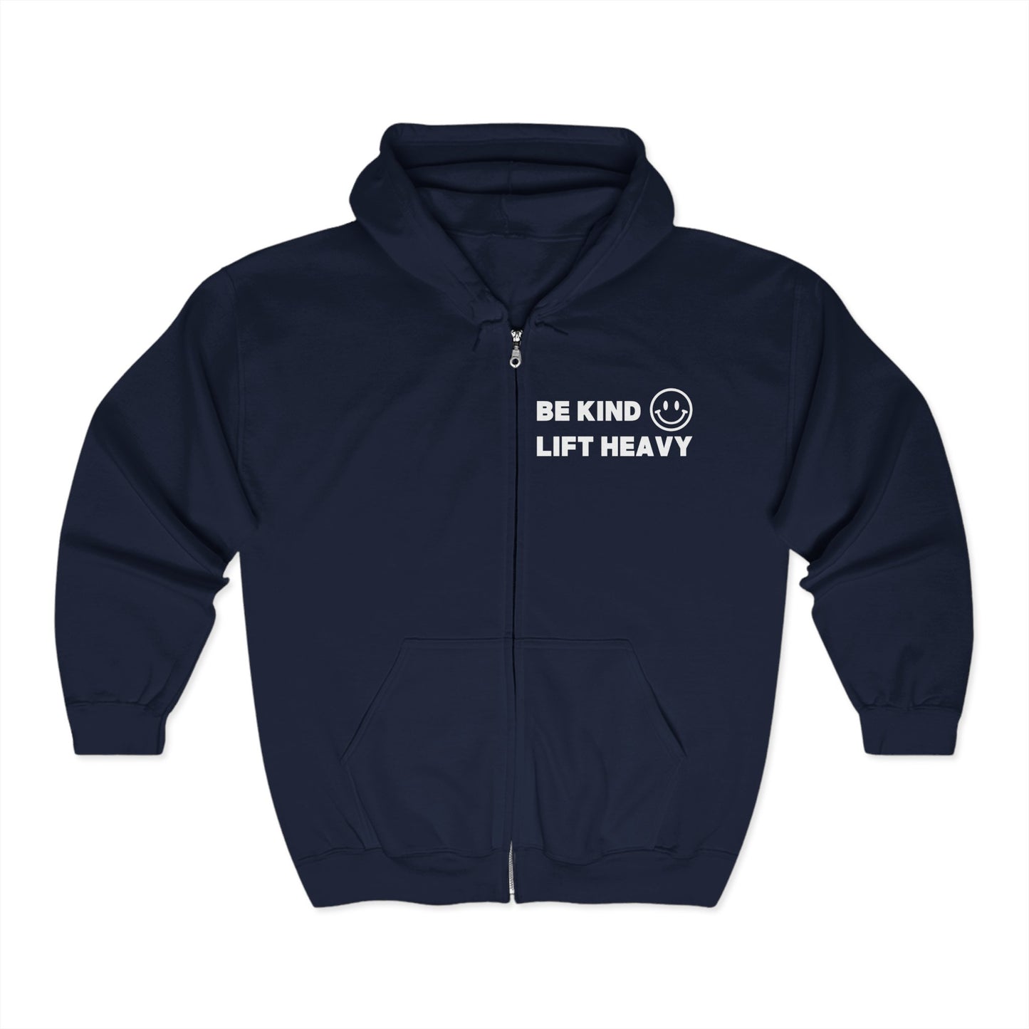 Classic Zip-Up Hoodie - Be Kind - K Fit Body