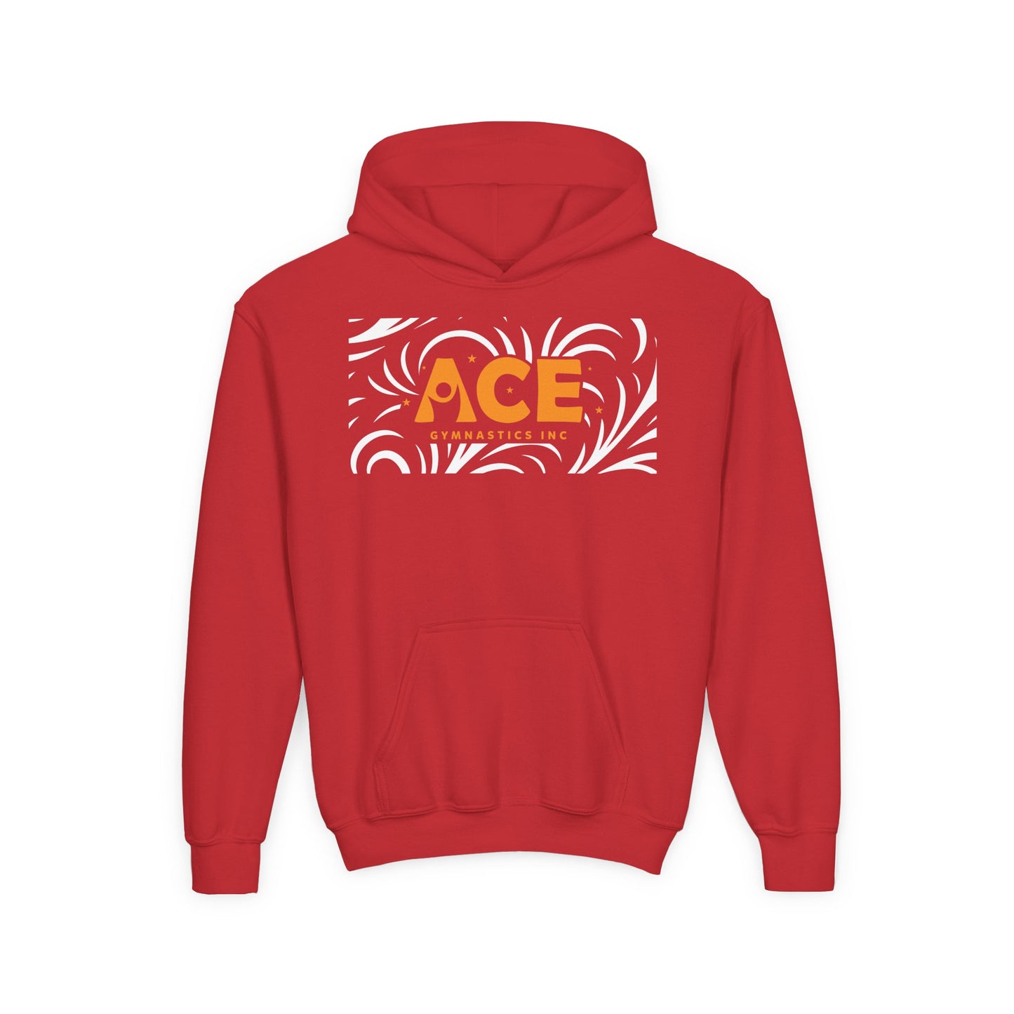 Youth Comfort Soft Hoodie - Pattern - Ace Gymnastics