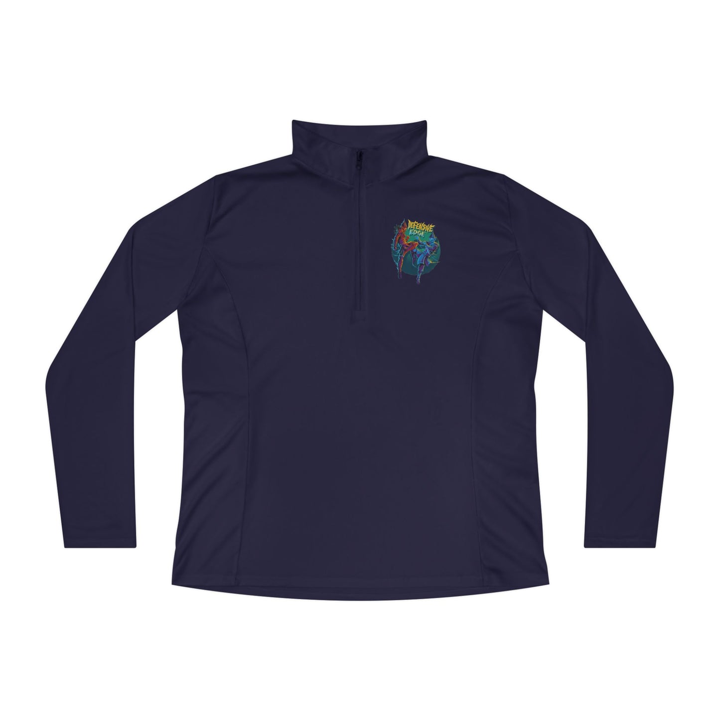 Ladies’ Quarter-Zip Pullover - DEM- Defensive Edge Martial Arts